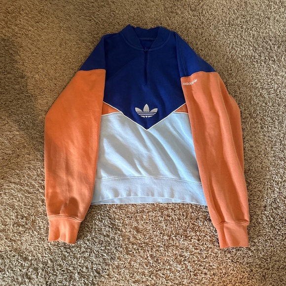 Adidas, crew neck, quarter zip up - Picture 1 of 3